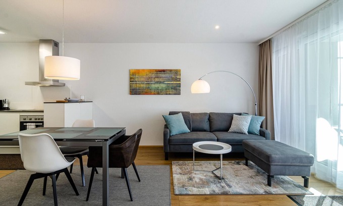 Ueberlingen Apartment | Inviting Modern Apartment "Alex" with Ocean View & Wi-Fi