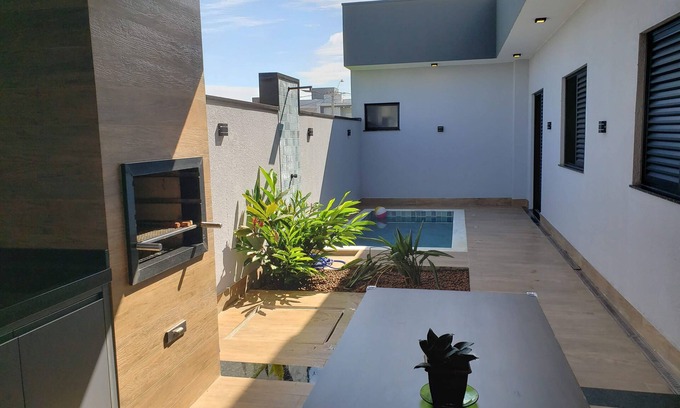 Vila Monte Alegre House | Modern Home with Pool in Exclusive Gated Community