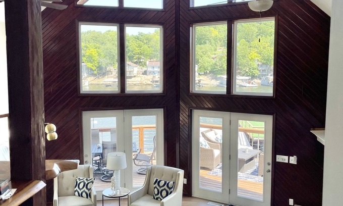 Gravois Mills House | Modern Lakefront Retreat with Pool & Dock - 10/10 Rated