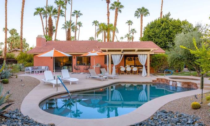 Araby House | Premier Loma Vista: Heated Pool, Spa & Private Yard Retreat