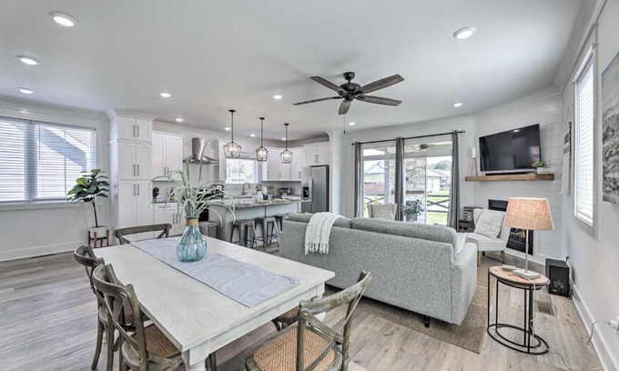 Winchester House | Stylish Retreat Steps from Tims Ford Lake with Pool