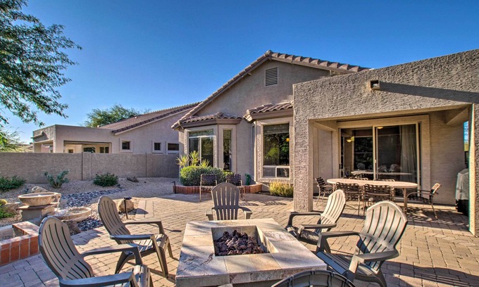 Las Sendas House | Chic Mesa Resort Home with Pool, Spa & Fire Pit