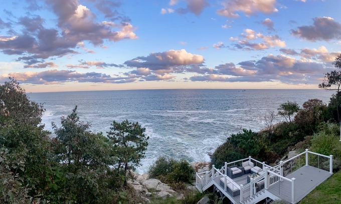 Gloucester House | Modern Oceanfront Home with Scenic Deck and Chef's Kitchen