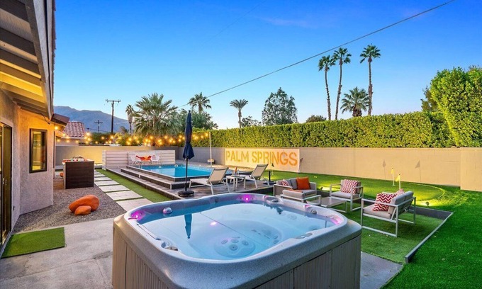 Racquet Club South House | Trendy Palm Springs Oasis with Pool and Spa Near Downtown