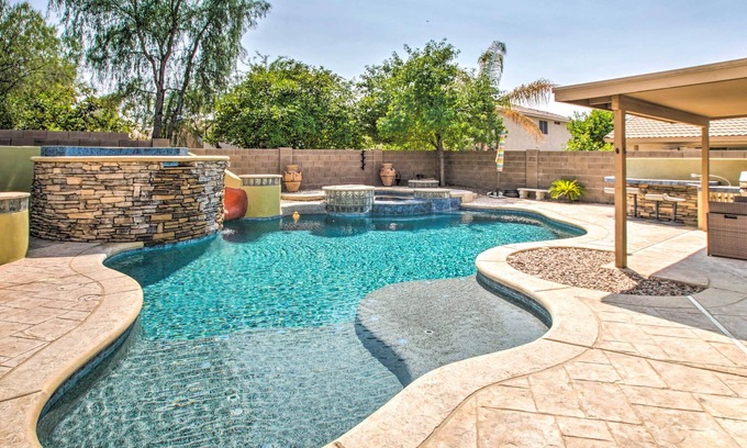 Desert View Village House | Stylish Phoenix Retreat with Private Pool and Spa Access