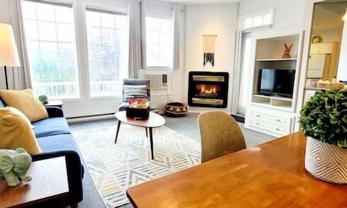 East Kootenay Condo | Serene Walkout Suite at Riverside Golf Course with Spa