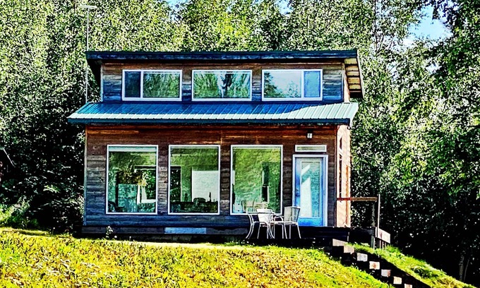 Big Lake Cabin | Scenic Cabin Escape with Denali & Susitna Views