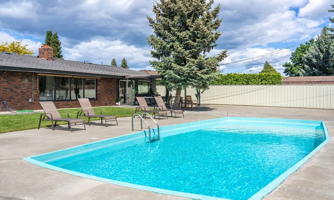 Spokane House | Top-Rated Modern Rancher Oasis with Private Pool