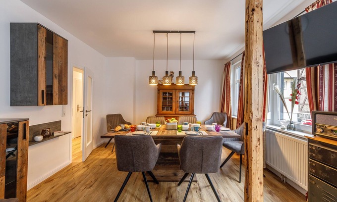 Wernigerode House | Stylish Renovated Half-Timbered House with Spa & Kitchen
