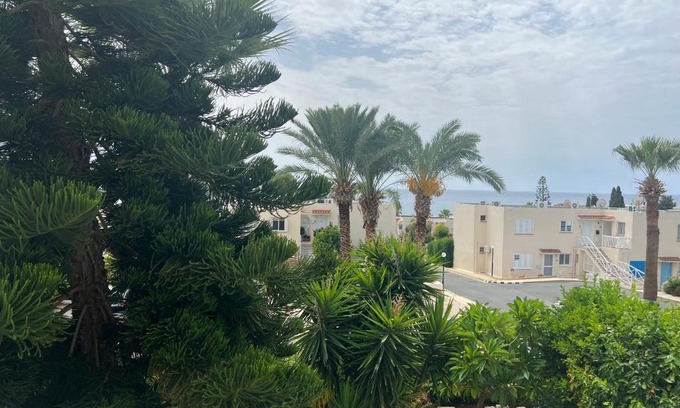 Pegeia Apartment | Elevated Seaview Townhouse Retreat in Coral Bay