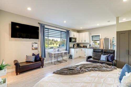 Ferndale Apartment | Contemporary Studio Suite at Sandy Point on Lummi Bay
