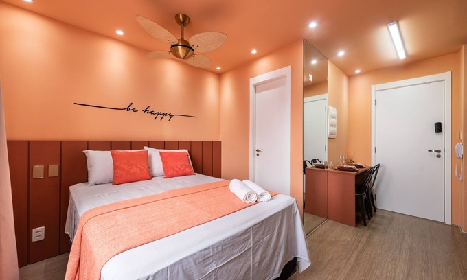 Bras Apartment | Modern Studio with Pool Near Brás Subway - Family-Friendly