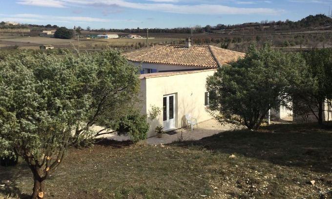Saint-Marcel-d'Aredeche House | Modern T2 Retreat with Courtyard in Scenic Surroundings