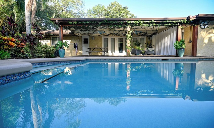 Orlando House | Elegant Tropical Pool Home with Ocean View & Spa