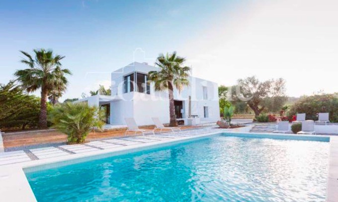 Sant Joan de Labritja Villa | Modern Villa with Pool and Ocean View Near Ibiza