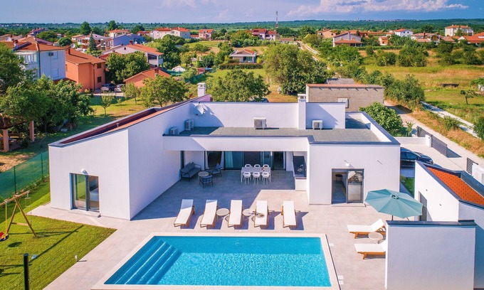 Valbandon Villa | Inviting Modern Villa with Pool and Oceanfront Views