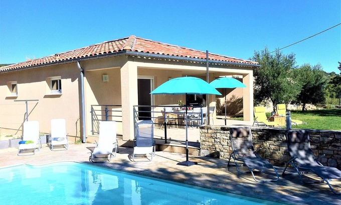 Brujas House | Pet-Friendly Villa Vagnas with Pool & Spa for 6 Guests