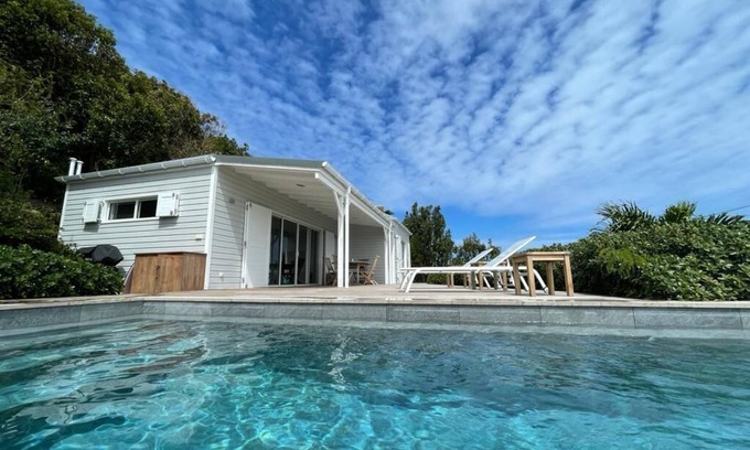 Grande Vigie Villa | Modern Villa with Pool & Ocean View, Steps from the Beach