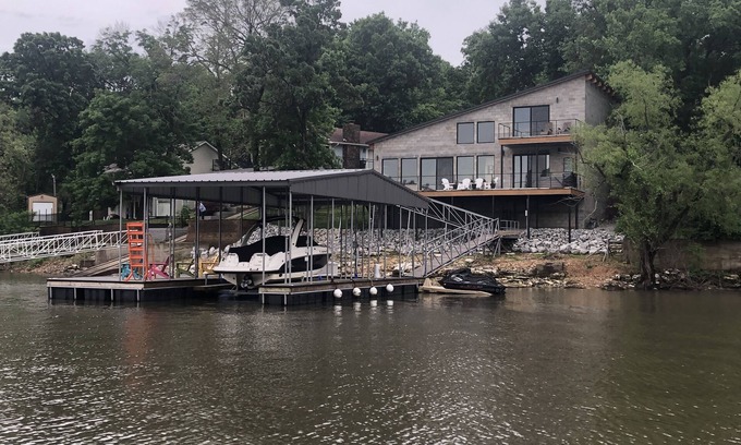Afton House | Waterfront Retreat on Monkey Island with Pool and Dock