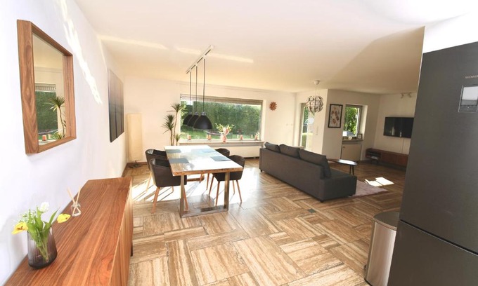 Hochwaldhausen Apartment | Inviting Family Retreat in Nature Park with Ocean Views