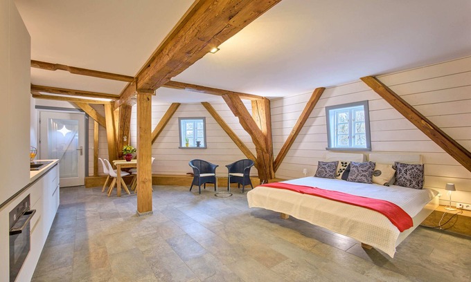 Flensburg Apartment | Modern and Cozy Getaway in a Restored Mill with Pool