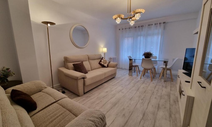 Gijon Apartment | Modern 3-Bedroom Retreat in Central Location
