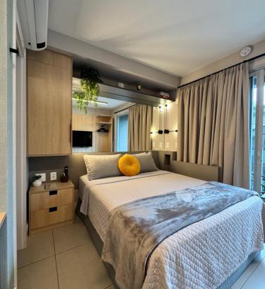 Pinheiros Apartment | Modern Comfort in Prime Location for Work and Leisure