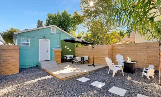 Lake Worth House | ModernTropic 2bd/1ba Steps from Beach with Fenced Yard