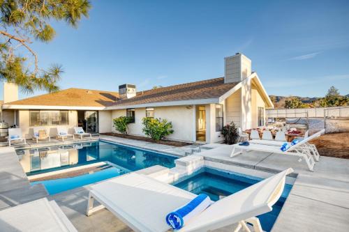 Yucca Valley House | Modern Mojave Moon with Pool & Hot Tub - 4-Star Stay