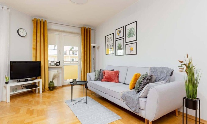Mokotow Apartment | Modern Mokotów Apartment with Kitchen & Child-Friendly Amenities