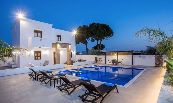Pefkos Villa | Explore Oceanfront Bliss at MonaLisa Villa with Pool