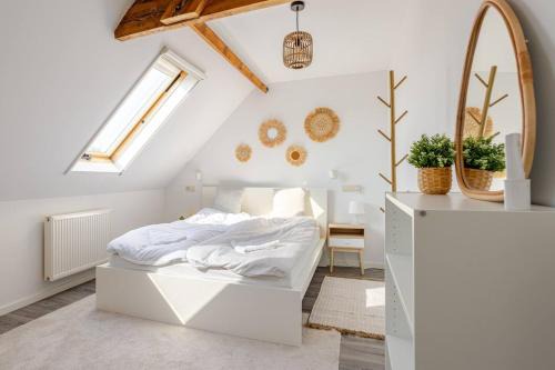 Hemiksem Bed & Breakfast | Moon House - Guest room with AC and freenstreet parking