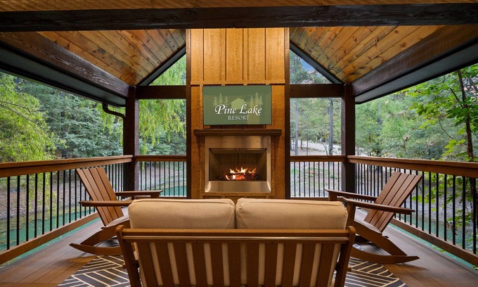 Broken Bow Cabin | Moonlight Vista: 1BR with Pool & Wrap-Around Porch