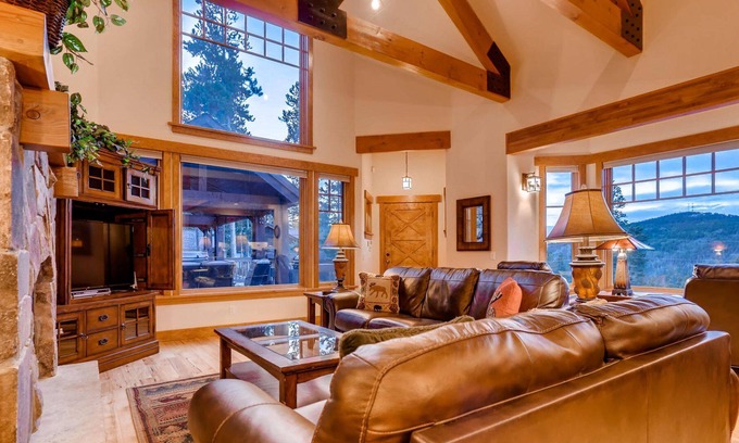 Breckenridge Heights House | Moonstone Lodge: Beautiful Home w/ Great Views, Hot Tub & Arcade, Near Town