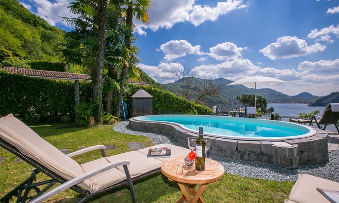Morcote Villa | Enchanting Morcote Magic View with Pool & Scenic Vistas