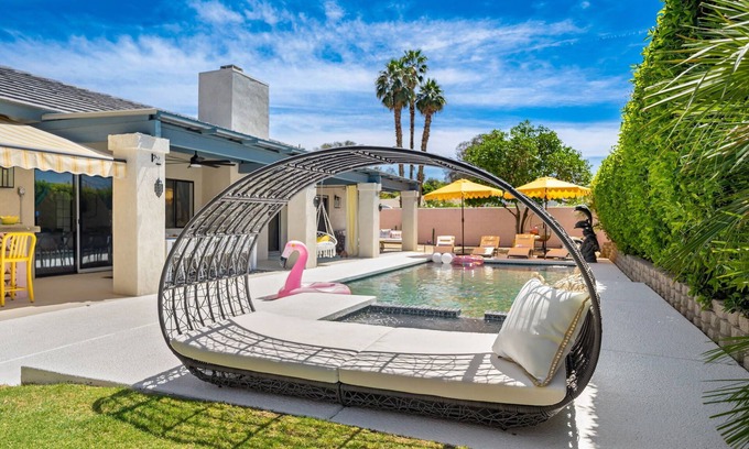 Bermuda Dunes House | Discover Moroccan Oasis: Spa, Salt Pool & Game Room