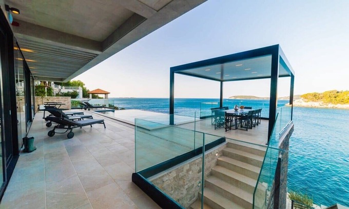Stikovica Villa | Exquisite Waterfront Villa with Direct Sea Access & Spa