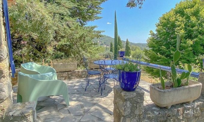 Seillans House | Charming Mill Retreat with Pool and Ocean Views