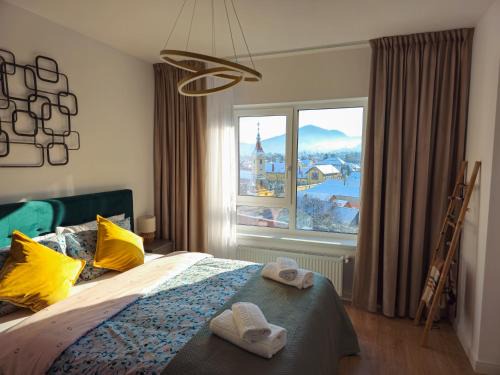 Brasov Apartment | Mountain and City View with Underground Parking