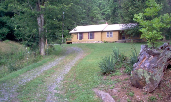 Waynesville Cabin | Mountain Farm Cottage: Private Retreat with Hiking & Pets Welcome