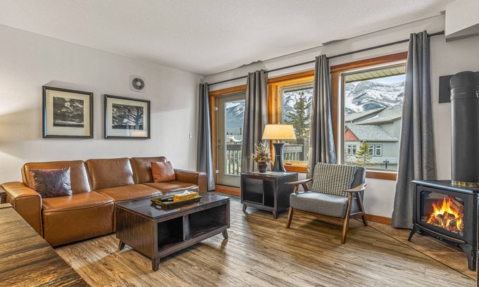 Canmore Condo | Scenic Mountain Retreat with Spa and Pool Access