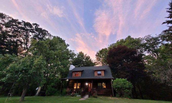 Banner Elk Cabin | Idyllic Cabin with Mountain Views & Private Trout Pond