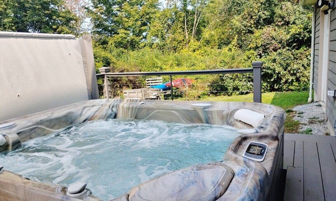 Lenox Dale House | Inviting Mountain View Retreat with Hot Tub & Family Amenities