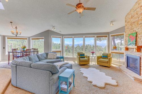 Black Hawk House | Serene Forest Retreat with Mountain Views & Relaxing Hot Tub