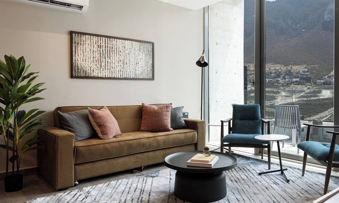 Monterrey Apartment | Mountain Views & Pool Access in Elegant Apartment