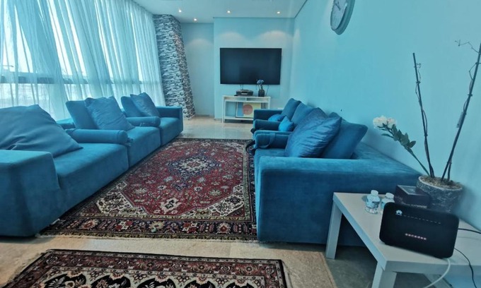 Lusail Apartment | Mousa Residence: Ocean View with Private Beach Access
