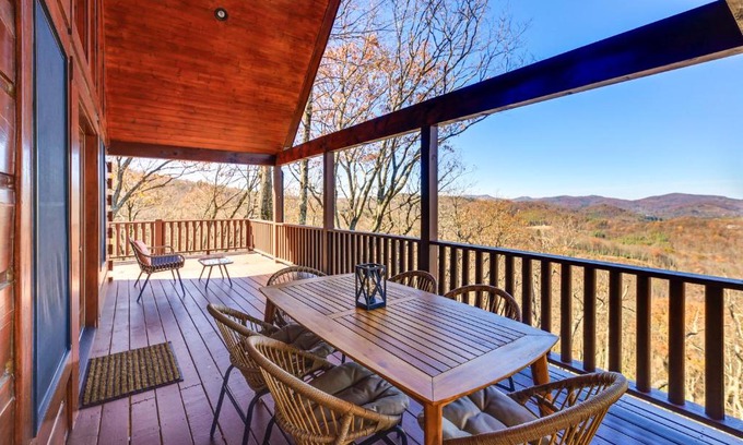 Sparta House | Idyllic Mountain-View Blue Ridge Cabin on Expansive Land