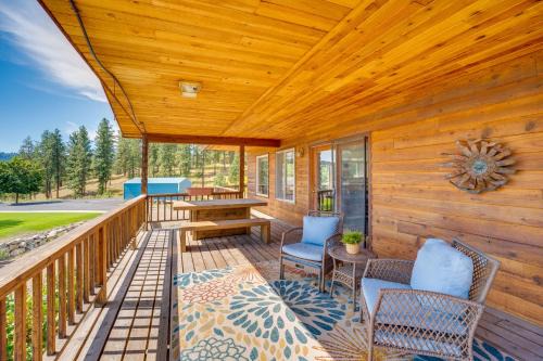 Republic House | Mtn-View Getaway with Spacious Deck in Republic!