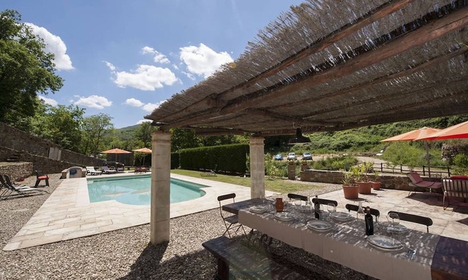 Greve in Chianti Villa | Inviting Mulino Cintoia Chianti Toscana: Pool & Spa Retreat