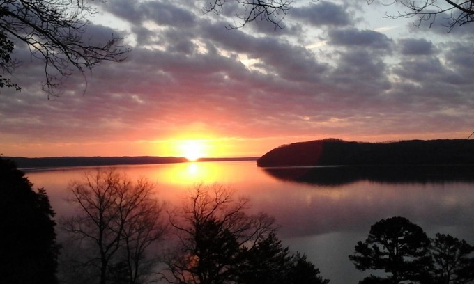 Waterloo Cabin | Secluded Cove Cabin with Private Dock & Lake Views